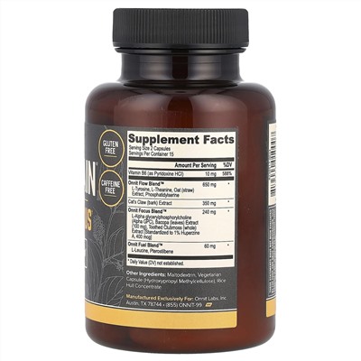 Onnit, Alpha Brain®, 30 капсул