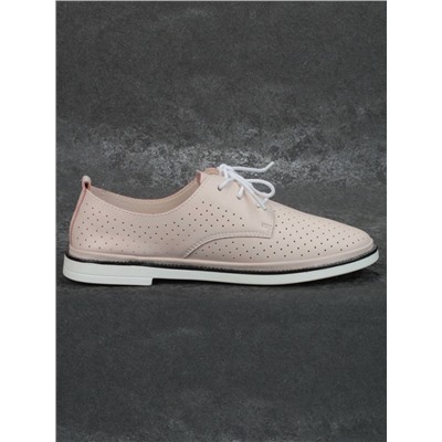 03-PDXL94-2 PINK Полуботинки женские (натуральная кожа)