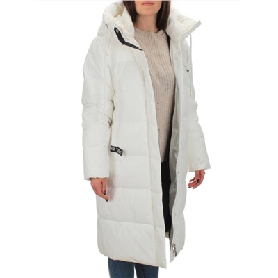 2208 WHITE Пальто зимнее женское Flance Rose (200 гр. холлофайбер)