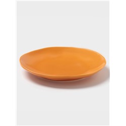 Тарелка Magistro Potter, d=17.7 см, фарфор, оранжевая