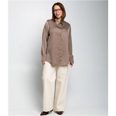 Рубашка #ОКТ085005, капучино