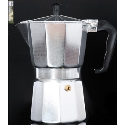 Кофеварка гейзерная 300 мл 6 чашек / LV-677 /уп 36/ 0,325/ 690091/ ПРОМО АКЦИЯ