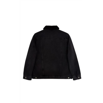 Куртка джинс утепл F021-1370-01W retro black
