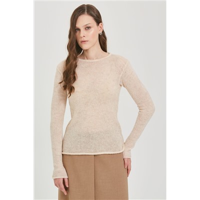 Джемпер вязаный с длинными рукавами