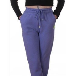 2617 LILAC Брюки спортивные утепленные женские (85% хлопок, 10% полиэстер, 5% спандекс)