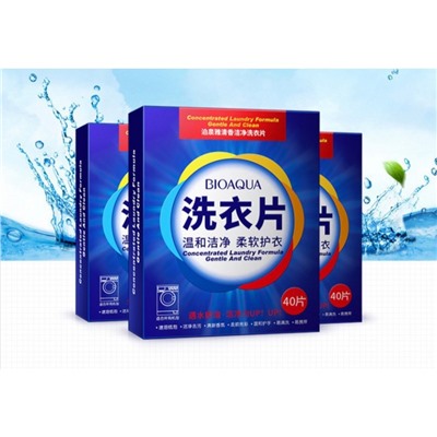 ПЛАСТИНЫ ДЛЯ СТИРКИ 40 ШТ BIOAQUA