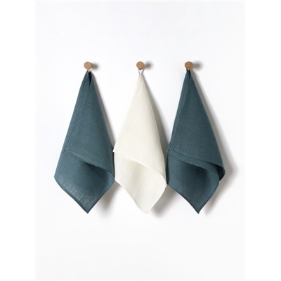 Набор полотенец кухонный «Этель» Linen style, 40×70-3 шт., МИКС, 100% лён