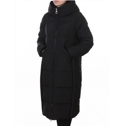 018 BLACK Пальто зимнее женское (200 гр. холлофайбер)