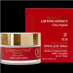 Крем для лица Revive & Glow Anti-Aging SPF 30 с Ultra-Peptide и лифтинг-эффектом 50 мл