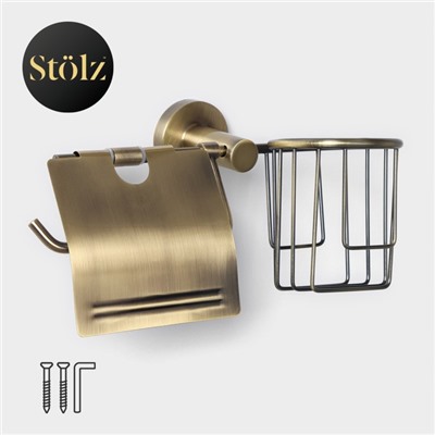 Держатель для туалетной бумаги Stölz bacic Bronze, подставка, 25.5×13.5×12 см, бронзовый