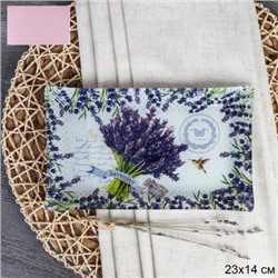 Блюдо прямоугольное 23x14 см / S322314 DD132 GREY / уп 6/72/ цветная коробка
