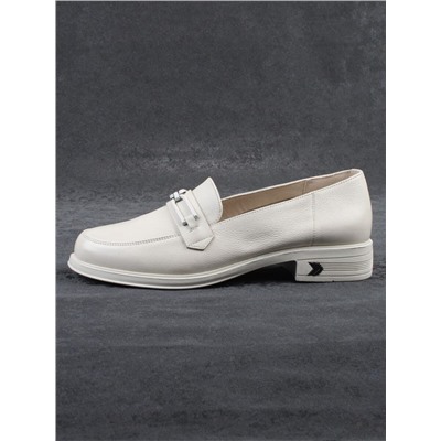 03-DEB1-5 LT. BEIGE Лоферы женские (натуральная кожа)