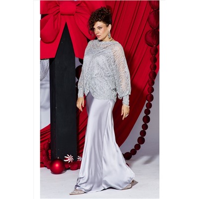 Блуза, топ, юбка Vittoria Queen 27653 серебристый