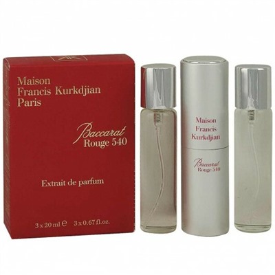 Набор духов 3х20мл Maison Francis Kurkdjian 540 Rouge edp