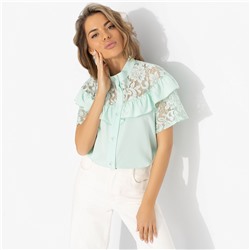 Рубашка нарядная, Королева момента (мятная)