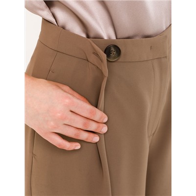 Брюки-палаццо серо-коричневые