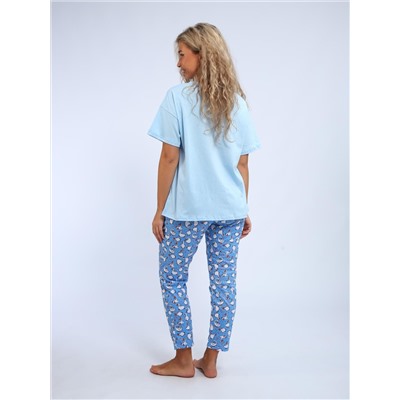 Веселина - пижама голубой