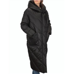 21-381 BLACK Пальто зимнее женское (200 гр. тинсулейт)