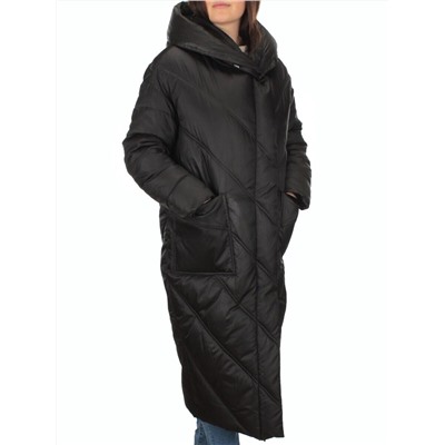 21-381 BLACK Пальто зимнее женское (200 гр. тинсулейт)