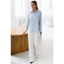 Блузка из сатина с эластаном