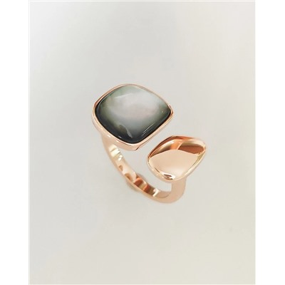 Кольцо с натуральным перламутром