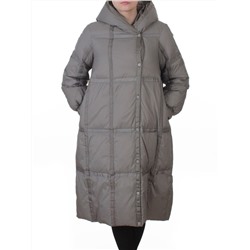 3065 GRAY Пальто пуховое зимнее женское (утиный пух)