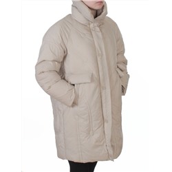 3062 BEIGE Куртка пуховая зимняя женская (утиный пух)