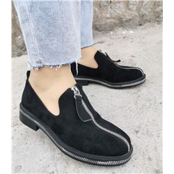 Stylele T-FC-404-МП/Z Туфли женские чер иск велюр