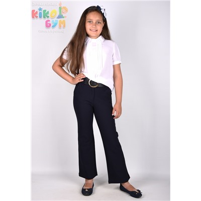 21018 Брюки школьные "Кюлоты" Синий/23(146)
