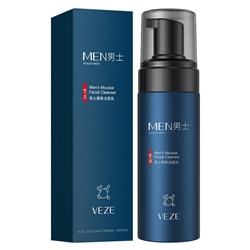 Мужская пенка-мусс для умывания с дозатором VEZE, 150 гр.