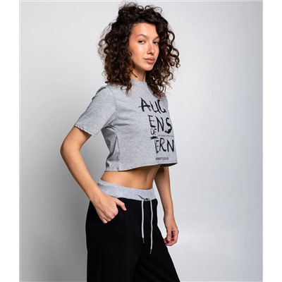 Футболка #КТ888119, серый меланж