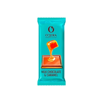 «O'Zera», молочный шоколад Milk & Caramel с мягкой карамельной начинкой, 24 г (упаковка 30 шт)