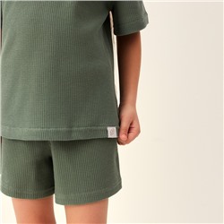 Пижама детская SL HOME, размер 36 (134-140 см), оливковая