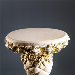 Колонна декоративная «Розы», под слоновую кость, 85×40×40 см