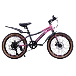 Велосипед 20" рама 10" 7sp COMIRON SMART ригид розовый