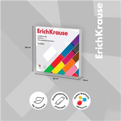 Пластилин ErichKrause Basic,12 цветов, 192 г, в картонной упаковке