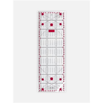 Линейка для квилтинга и пэчворка, 45×15 см, s=3 мм, розовая