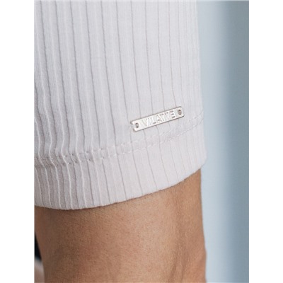 Футболка из трикотажа в широкий рубчик