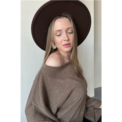 Свитер  WOOL041/04/Коричневый