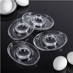 Подставки для яиц Paşabahçe Basic, набор 4 шт. стекло, прозрачные