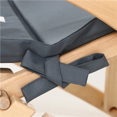 Подушка на шезлонг «Этель», 55×190+2 см, оксфорд с ВМГО, графитовая