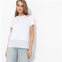 Футболка комбинированная, Романтика с перчинкой