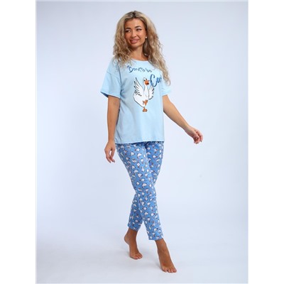 Веселина - пижама голубой