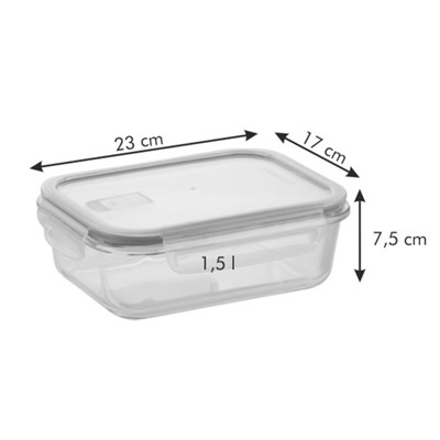 Контейнер Tescoma Freshbox, прямоугольный, 1.5 л