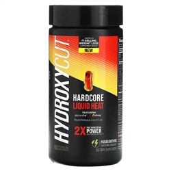Hydroxycut, Hardcore Liquid Heat, 60 жидких капсул с быстрым высвобождением