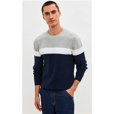 Свитер P521-1568 d.blue
