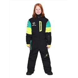 Комбинезон T-9080 Черно-зеленый