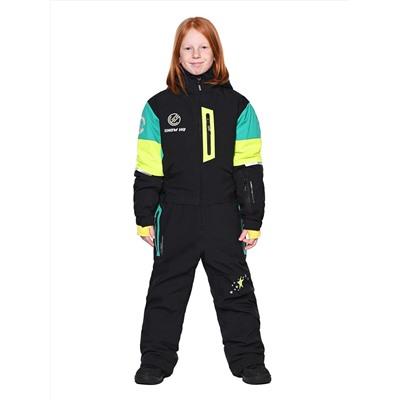 Комбинезон T-9080 Черно-зеленый