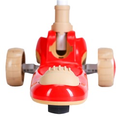 Самокат 3-х колесный SCOOTER Super car / ZR-758 /уп 8/ красный металлик
