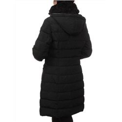 B-15 BLACK Пальто зимнее стеганое женское (200 гр. холлофайбер)